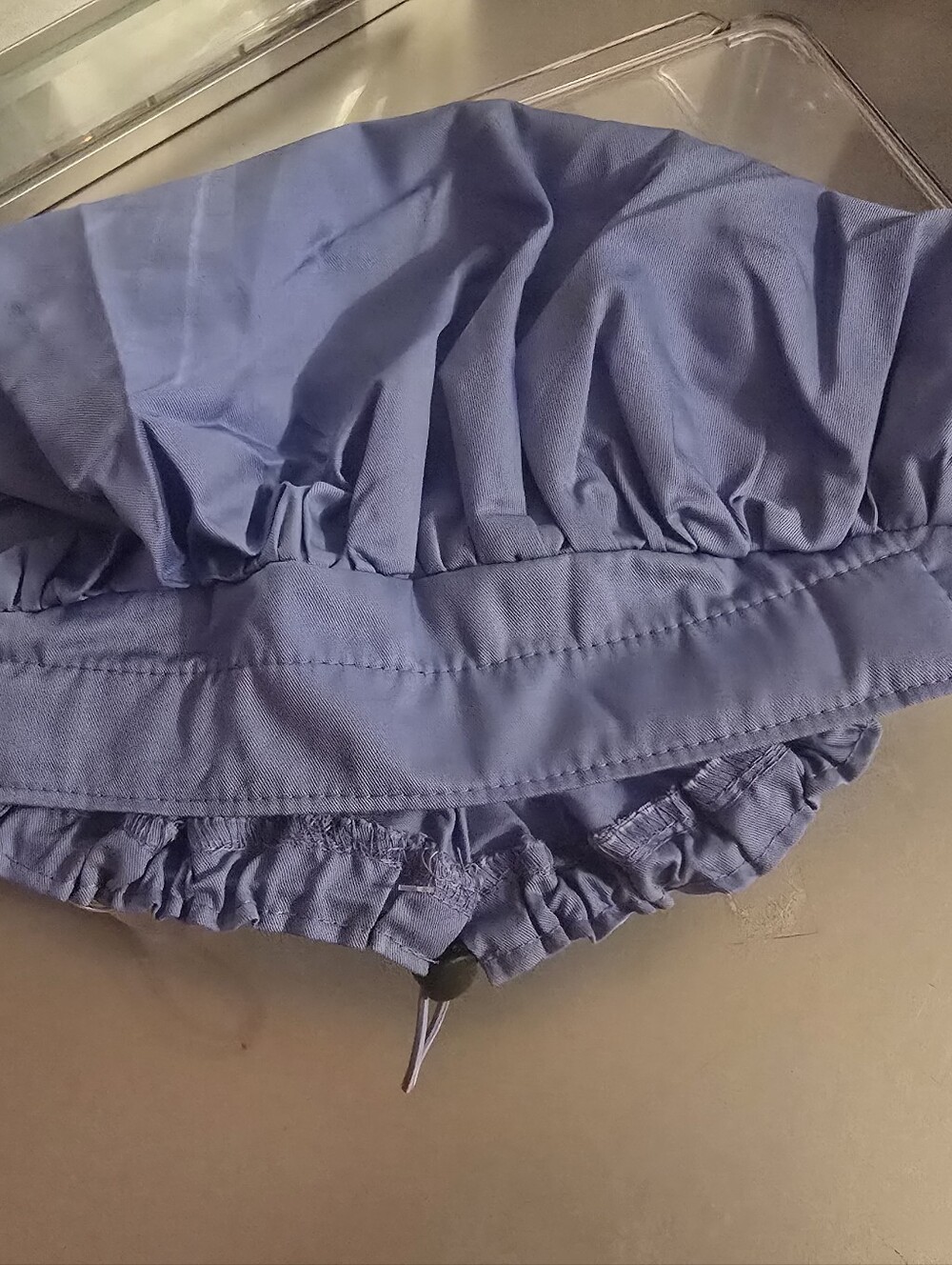 WonderWink Ceill Blue Scrub Cap OSFA Stretch Medical Surgical Nurse Cap